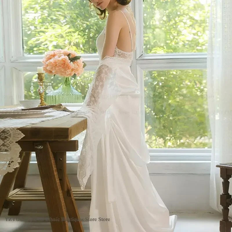 Lace Robe Nightgown Set