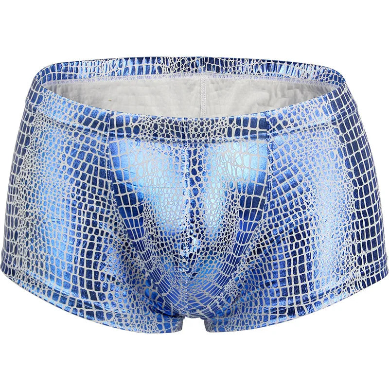 Snakeskin Low-Rise Stretch Boxers