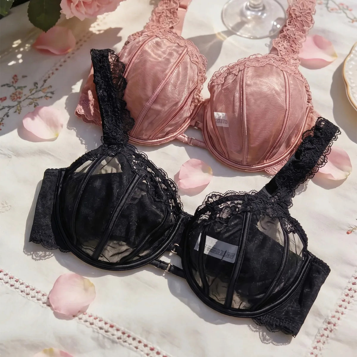 Sheer Underwire Full Cup Bra