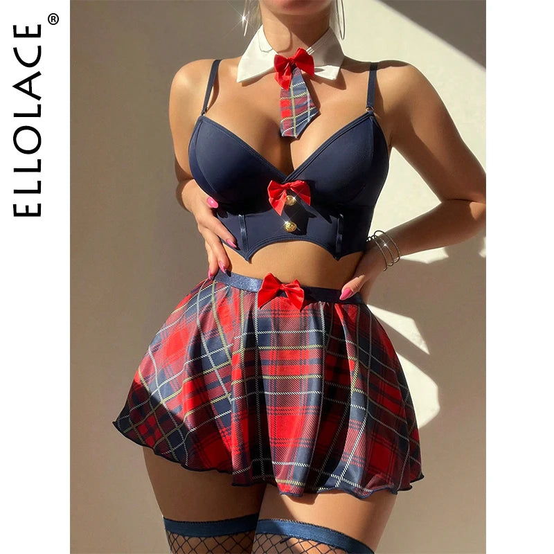 Plaid Six Piece Cosplay Set