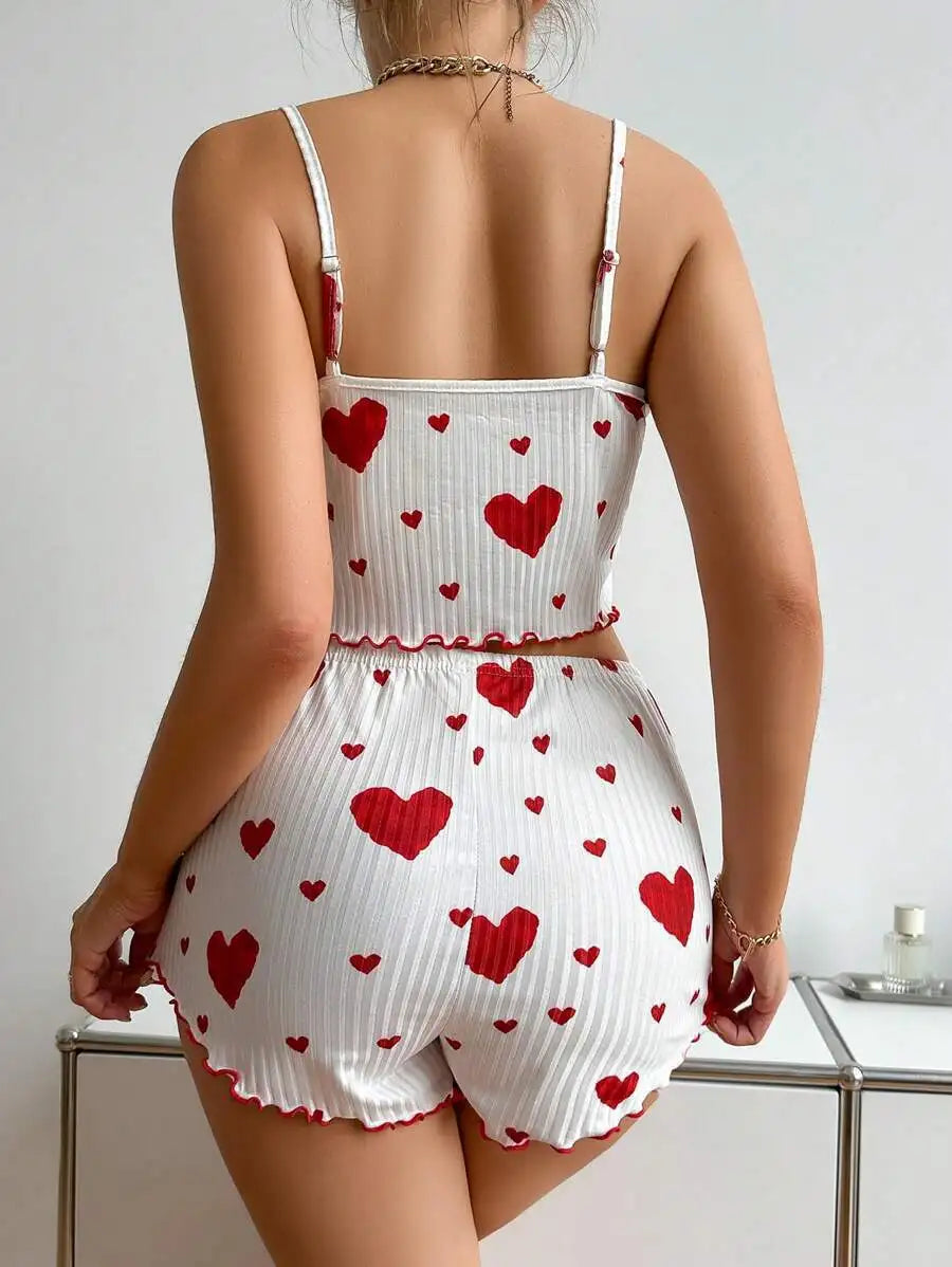 Printed Cami Shorts Set