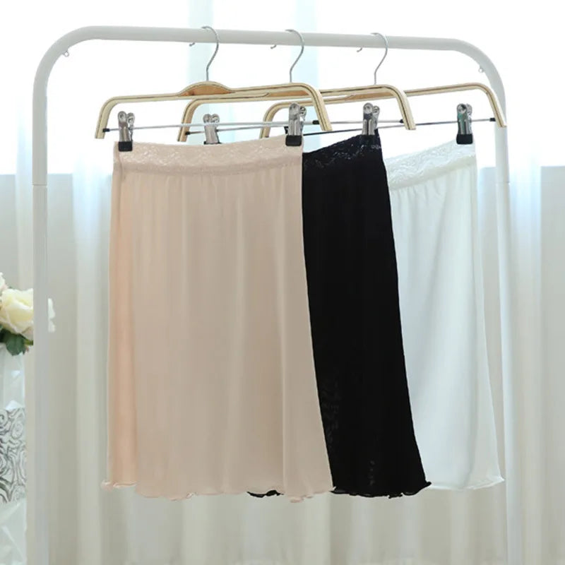 Silk Viscose Lace Half-Slip