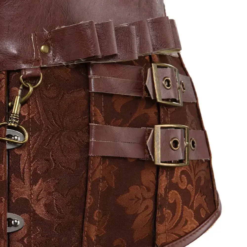 Steampunk Buckle Pirate Corset
