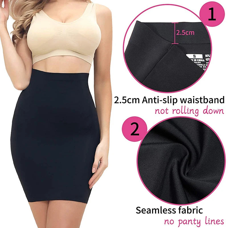 Elastic Waist Half Slip