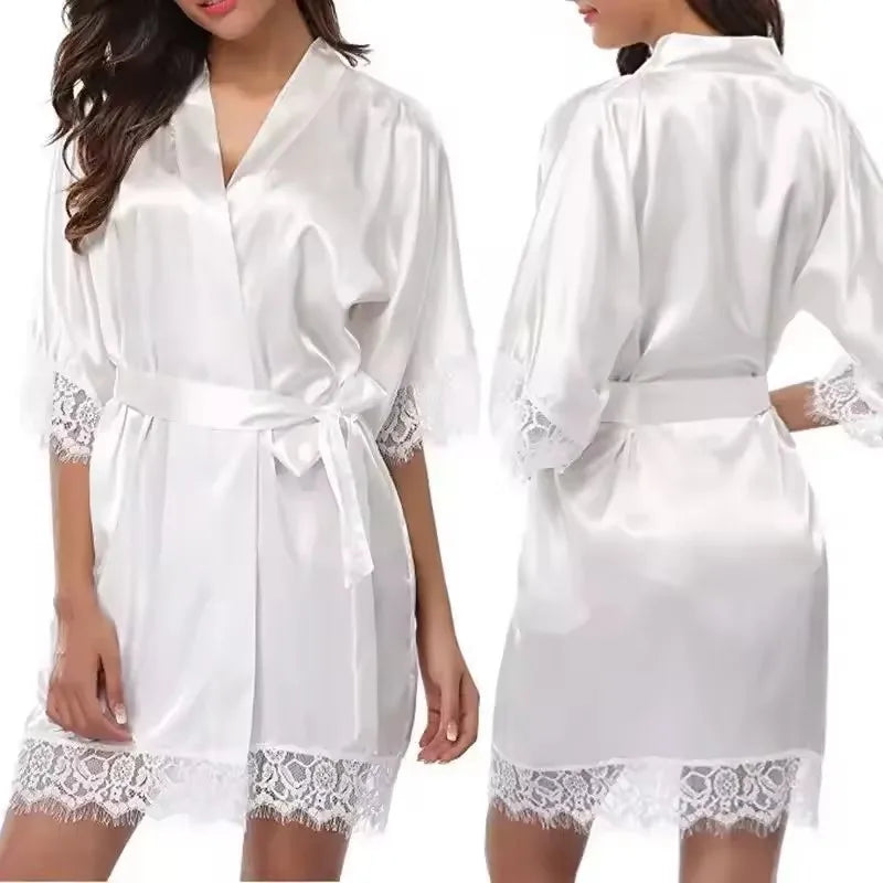 Feather Sleeve Bridal Robe