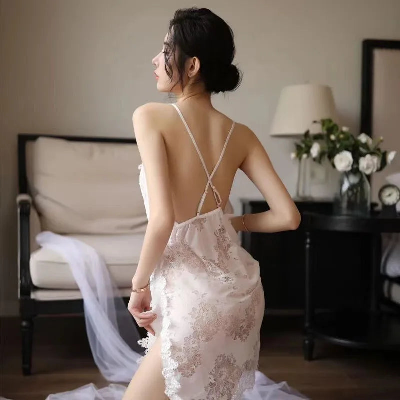 Floral Lace Slip Nightdress