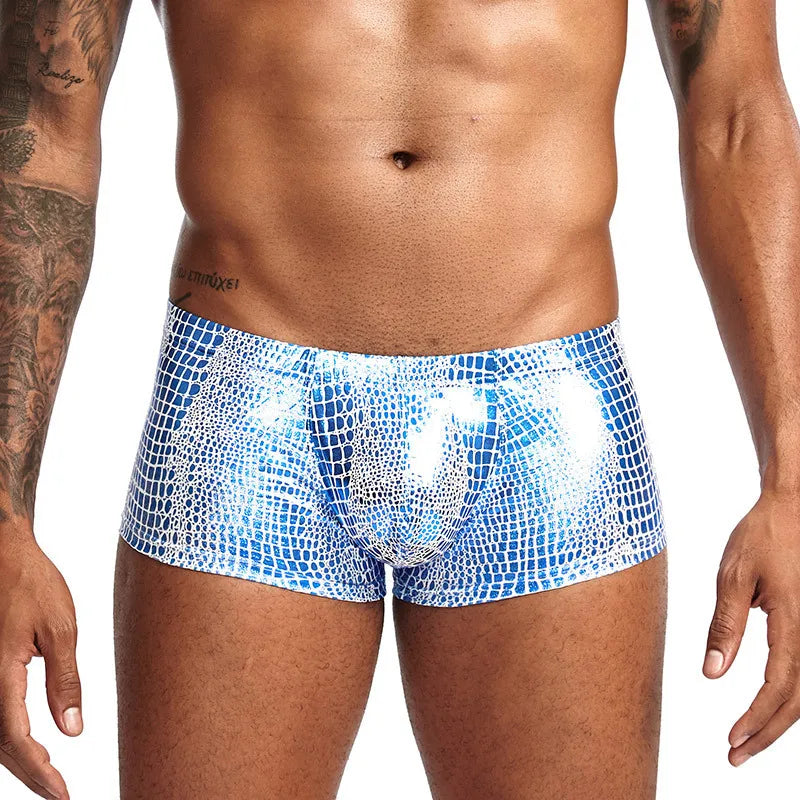 Leopard Open-Front Boxer Shorts
