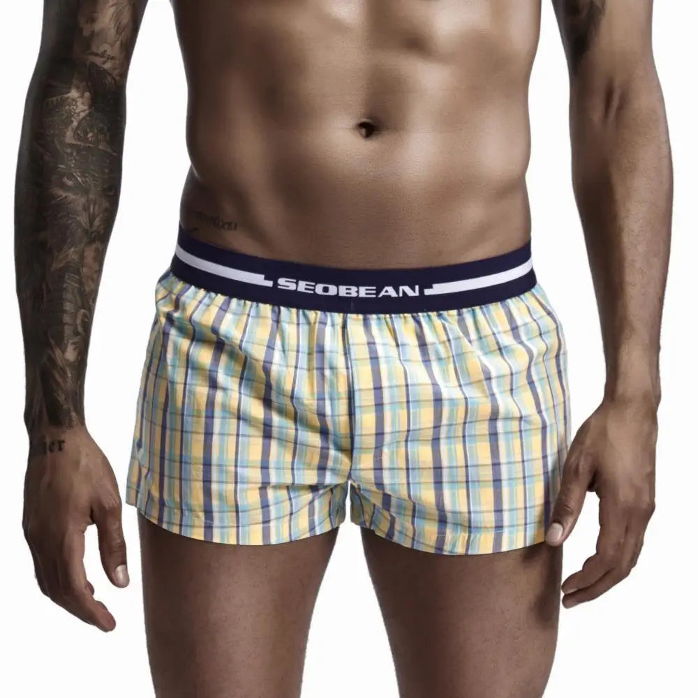 Classic Plaid Cotton Boxers