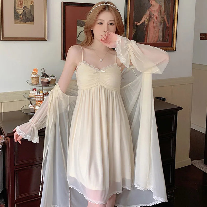 Princess Lace Nightdress Set