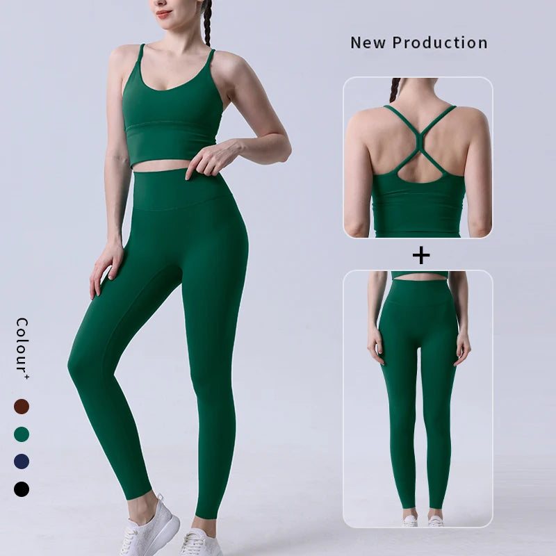 Seamless Yoga Leggings Set
