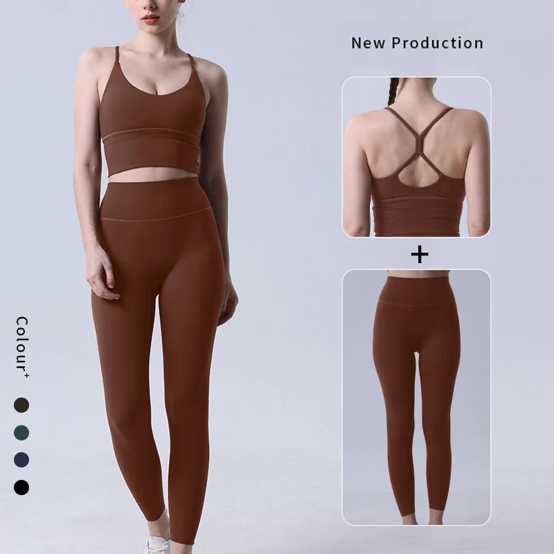 Seamless Yoga Leggings Set