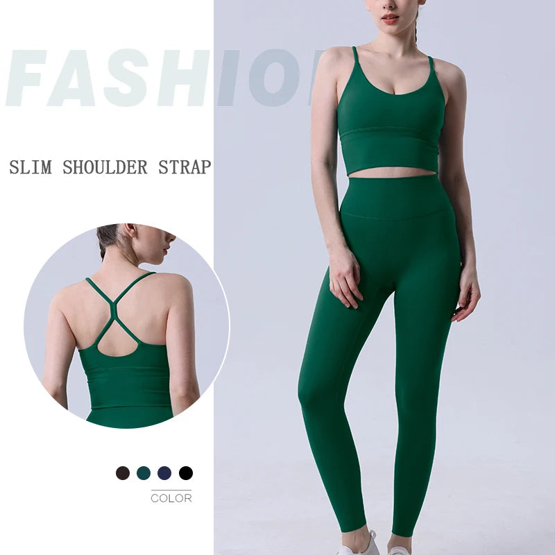 Seamless Yoga Leggings Set