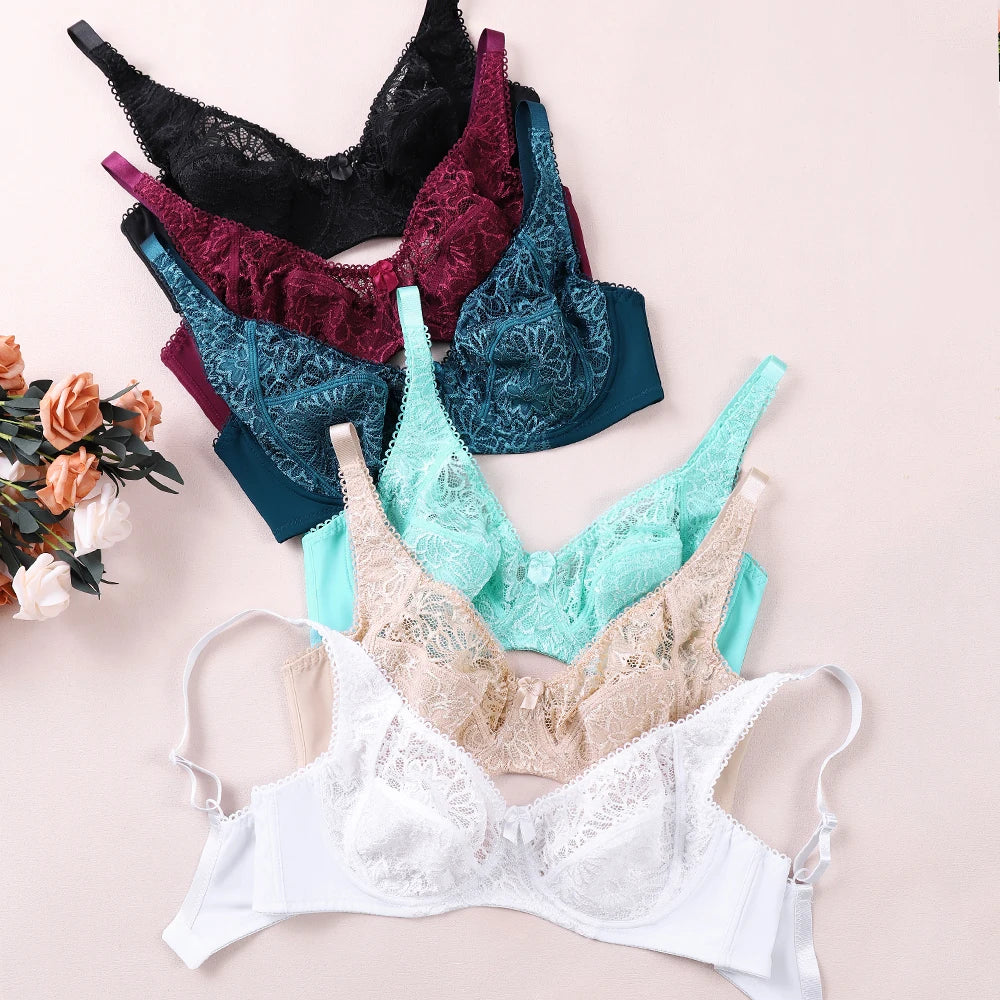 Floral Lace Unpadded Bra