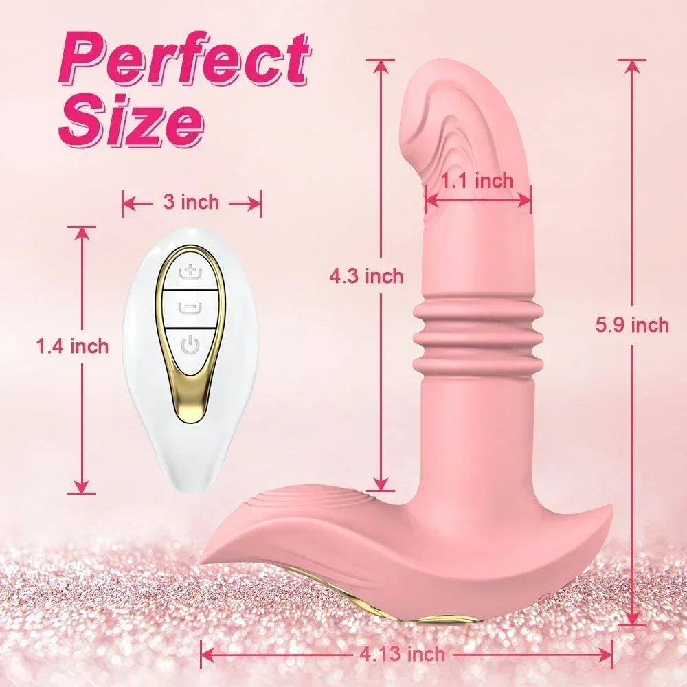 Remote Telescopic Silicone Massager