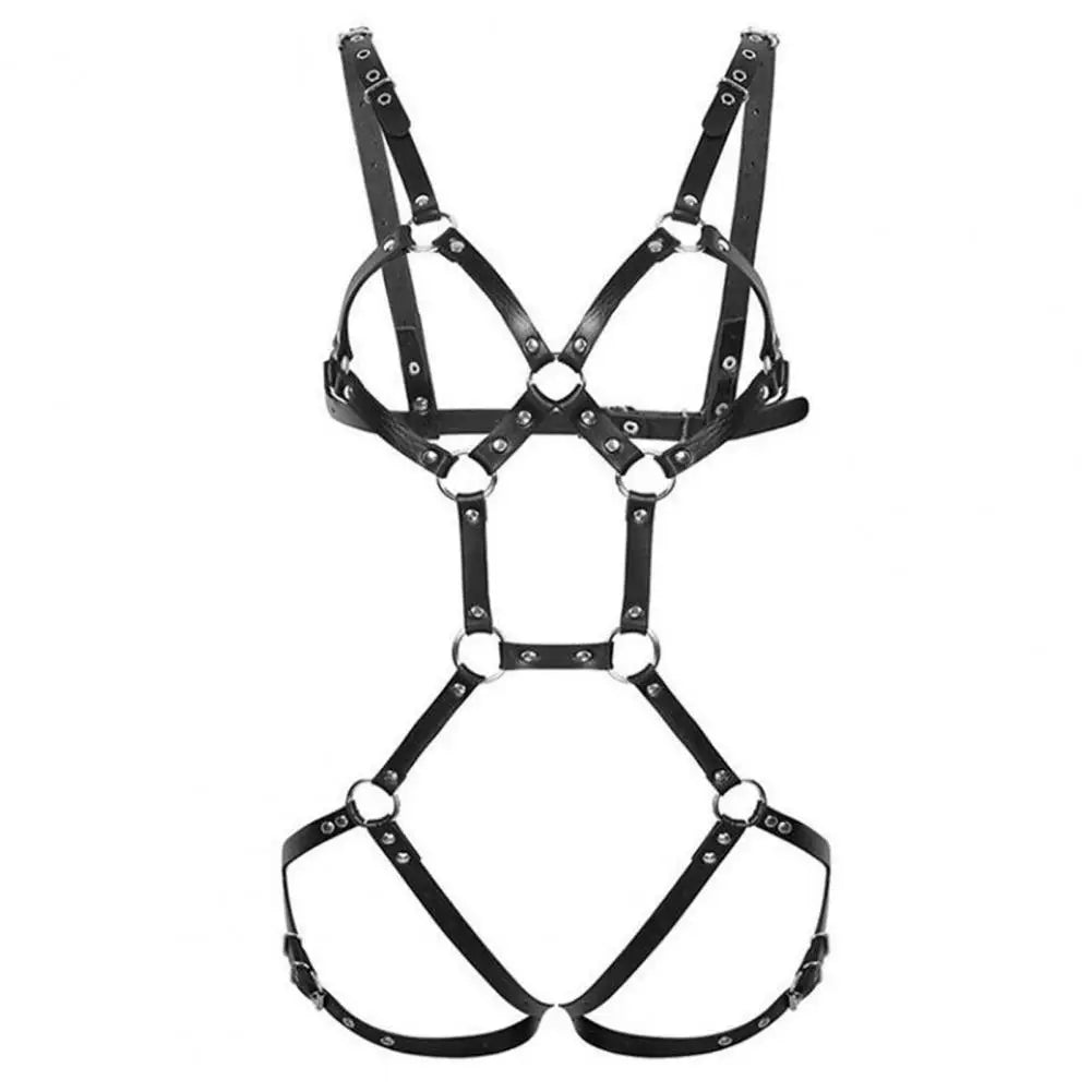 Hollow-Out Harness Garter Belt