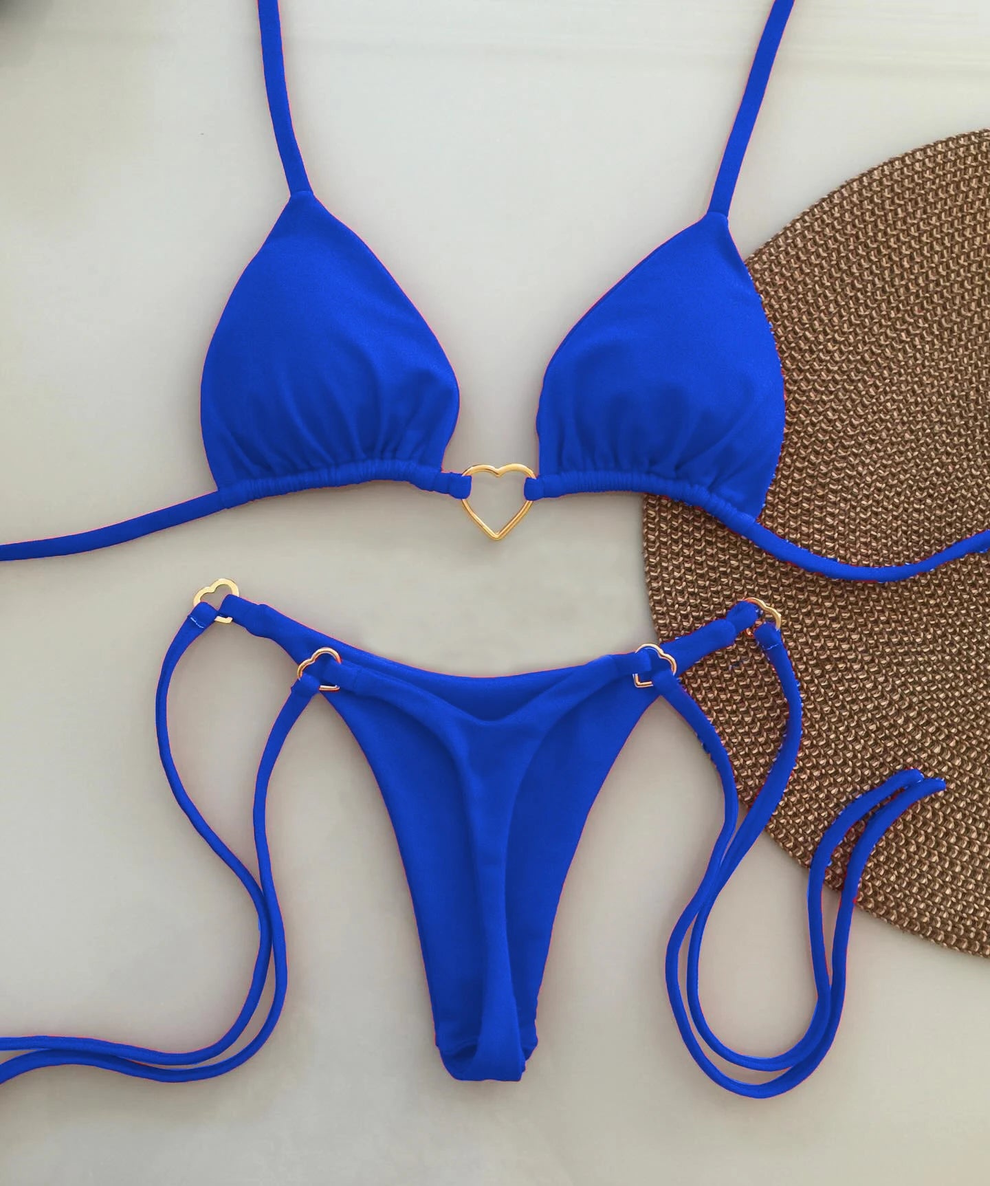 Red Strappy Low-Waist Bikini