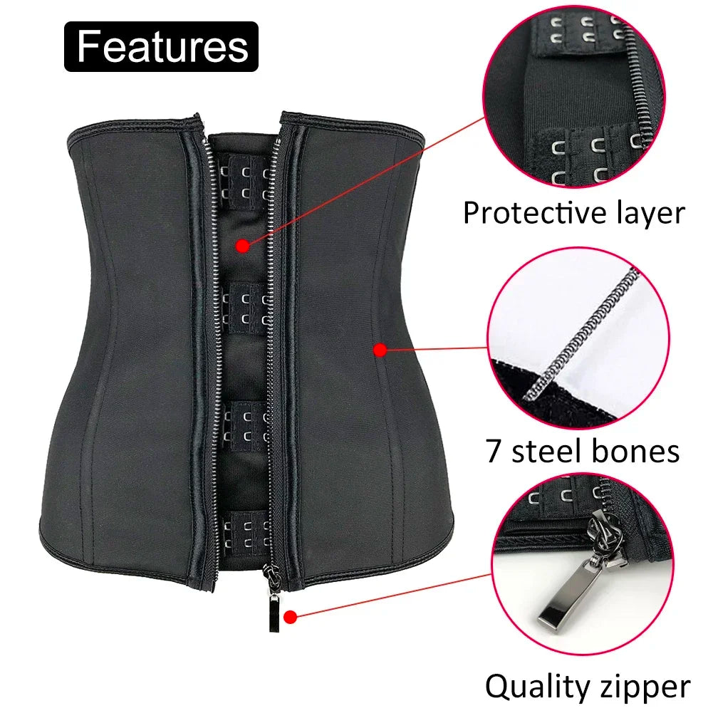 Zippered Latex Waist Trainer