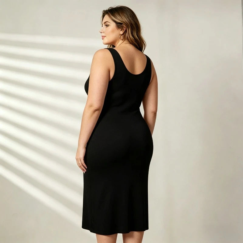 Plus Size Ice Silk Slip