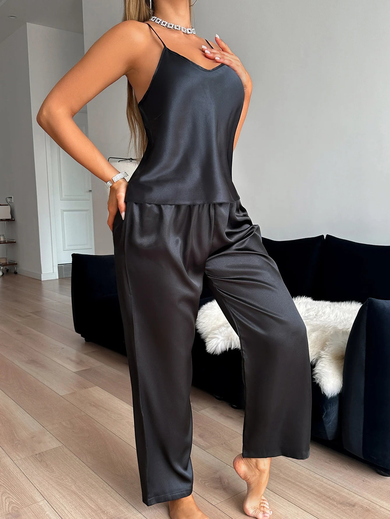 Halter Pants Pajama Set