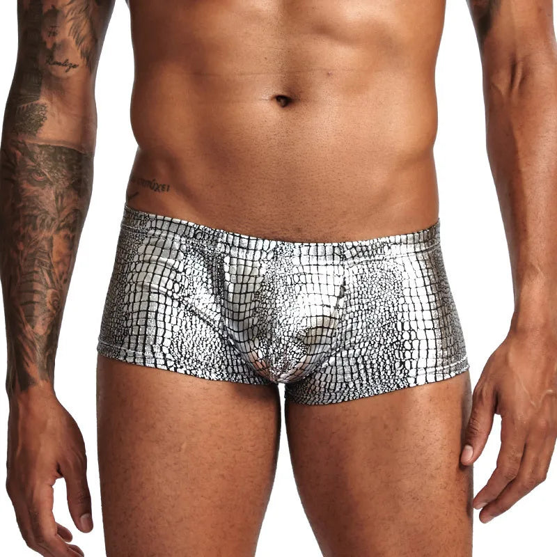 Leopard Open-Front Boxer Shorts