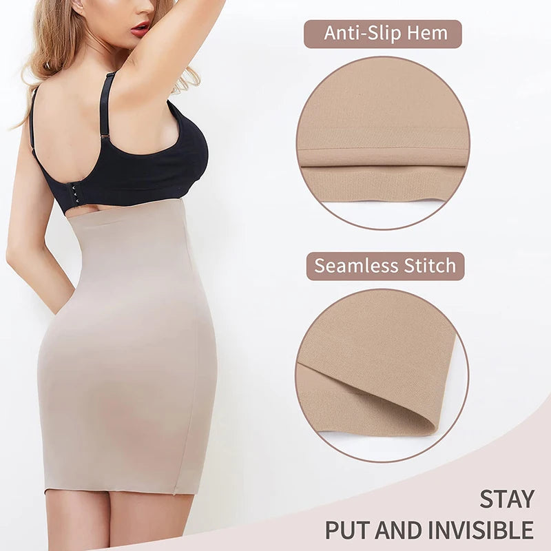 Elastic Waist Half Slip