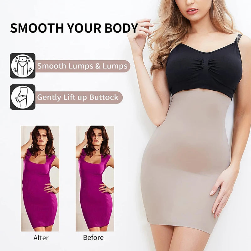 Elastic Waist Half Slip