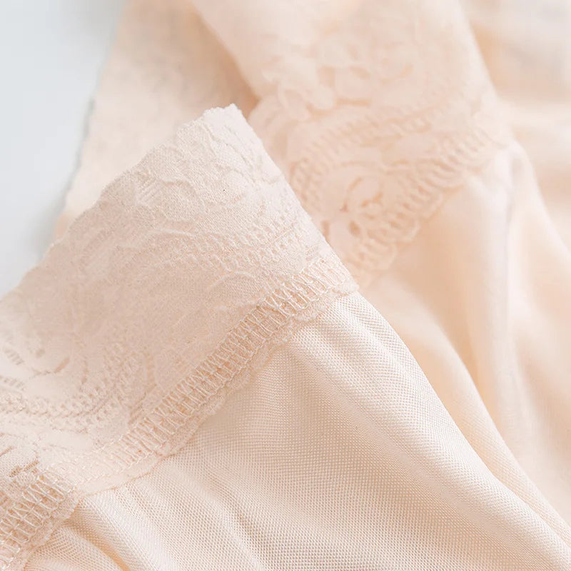 Silk Viscose Lace Half-Slip