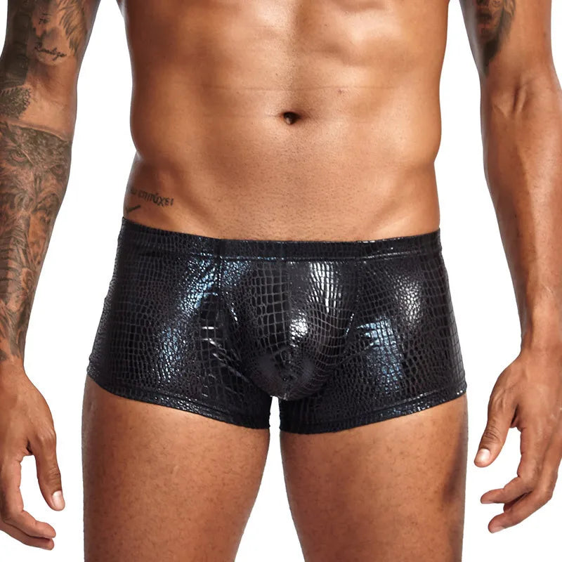 Leopard Open-Front Boxer Shorts