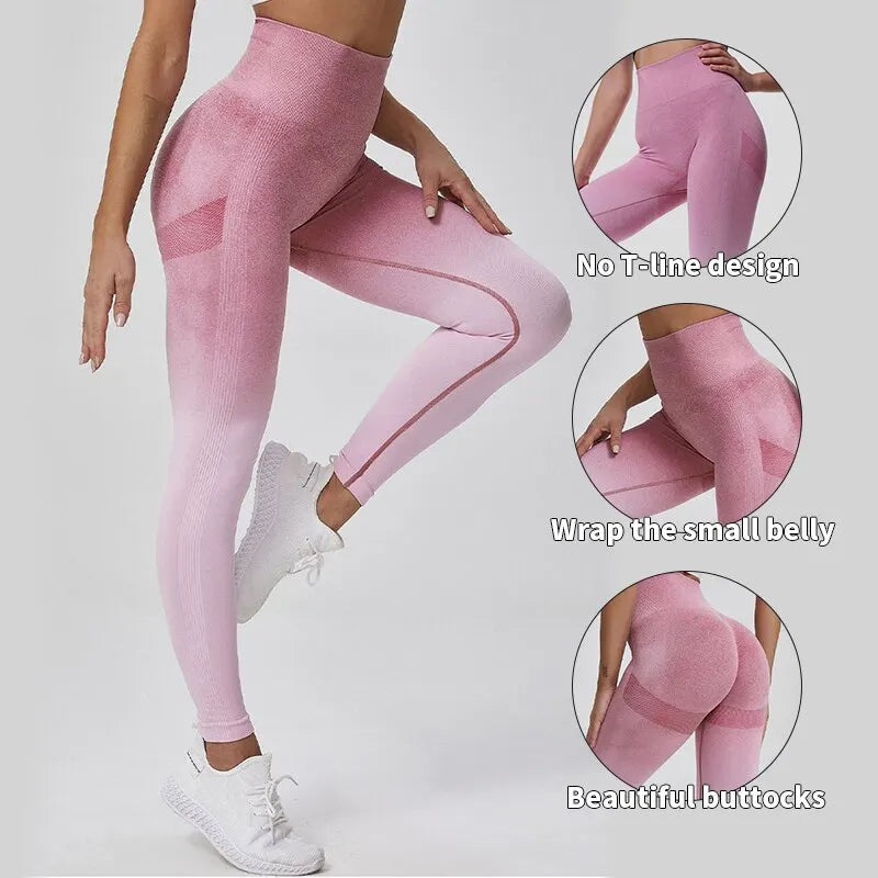 Gradient Seamless Yoga Leggings