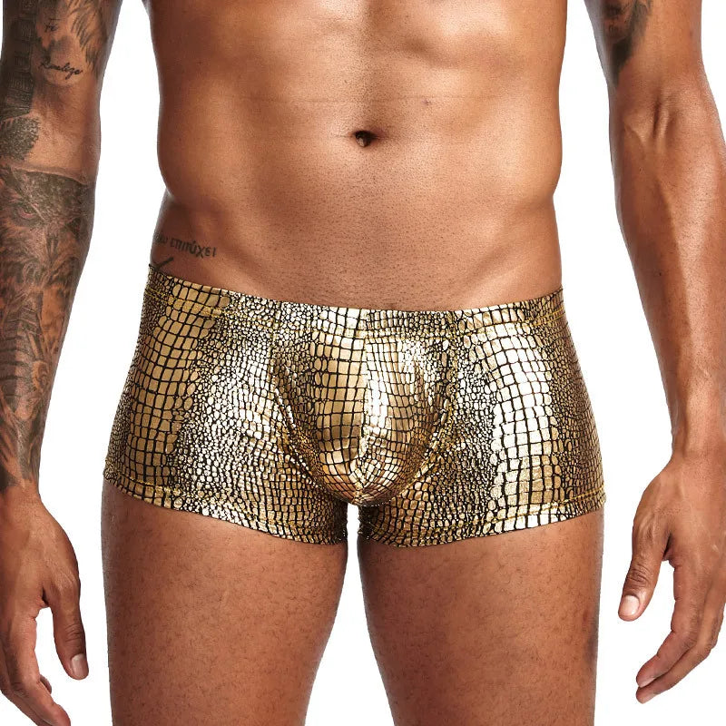 Leopard Open-Front Boxer Shorts