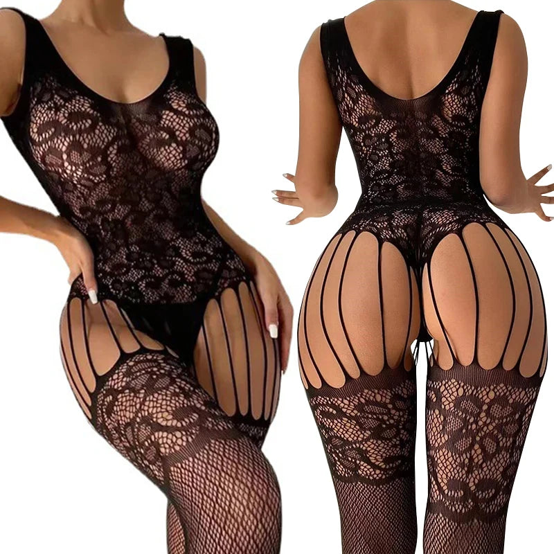 Lace Mesh Babydoll Dress