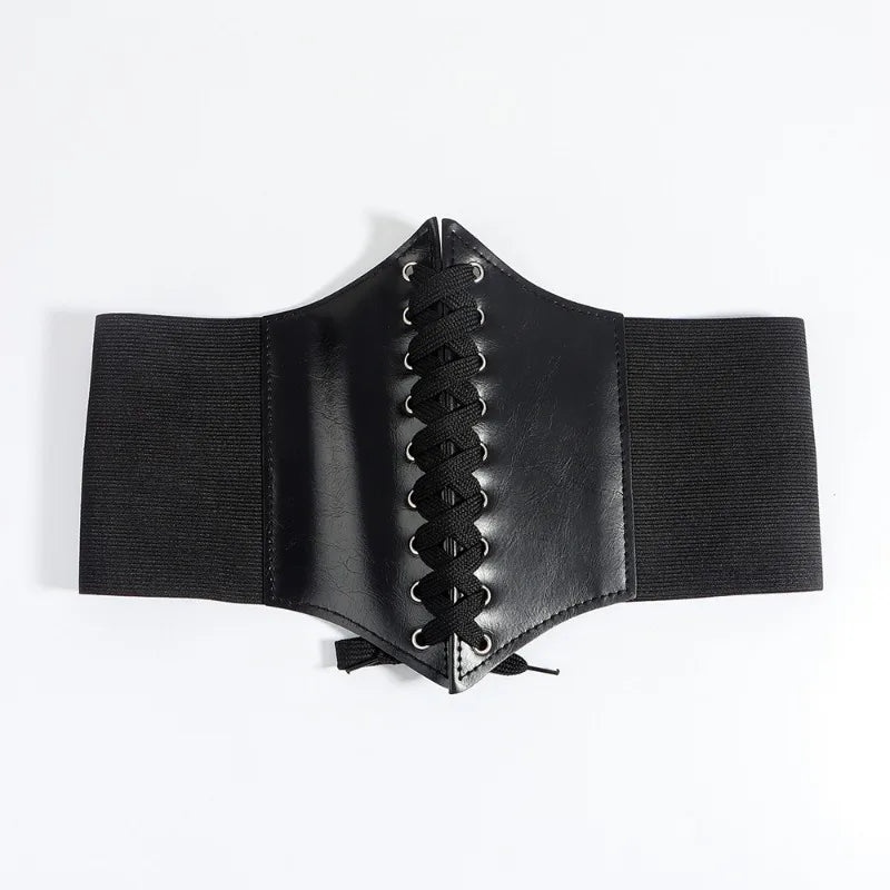 Faux Leather Corset Belt