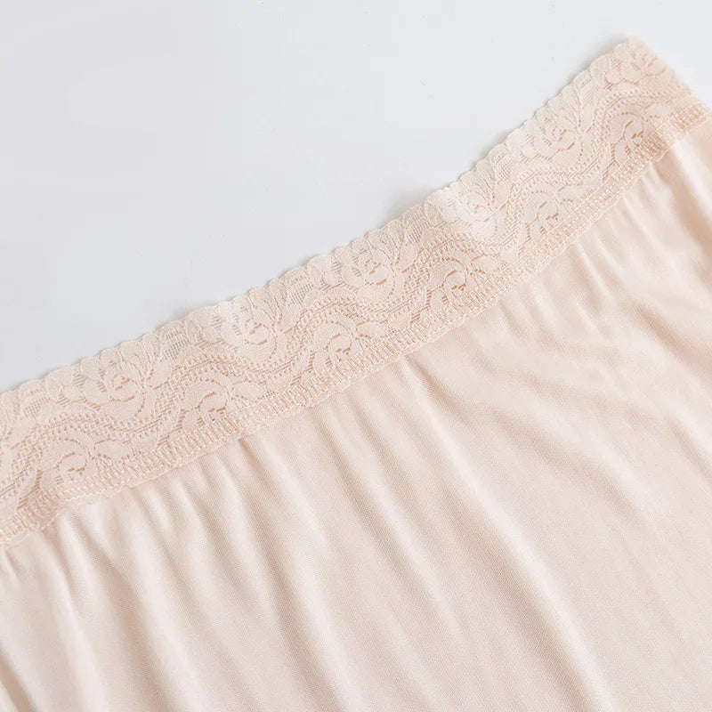 Silk Viscose Lace Half-Slip