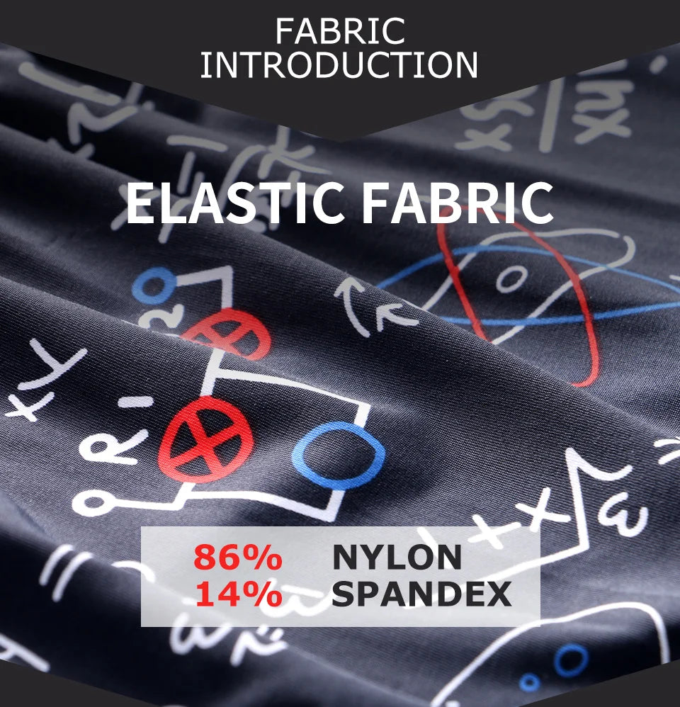 Printed Ice-Silk Boxer Shorts