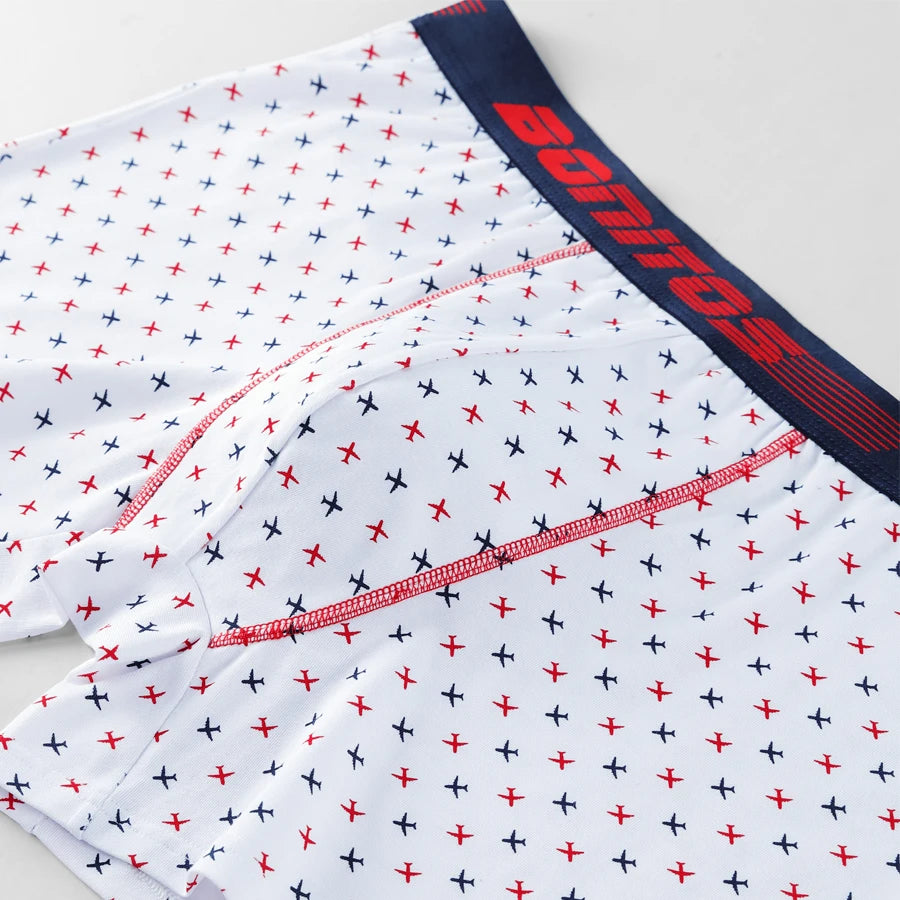Cotton Letter Print Boxers