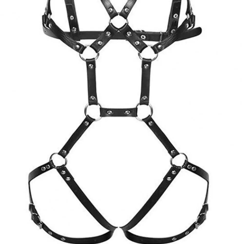 Hollow-Out Harness Garter Belt