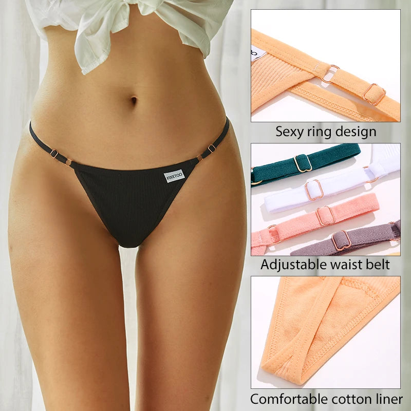 Cotton Low-Rise T-Back Thong