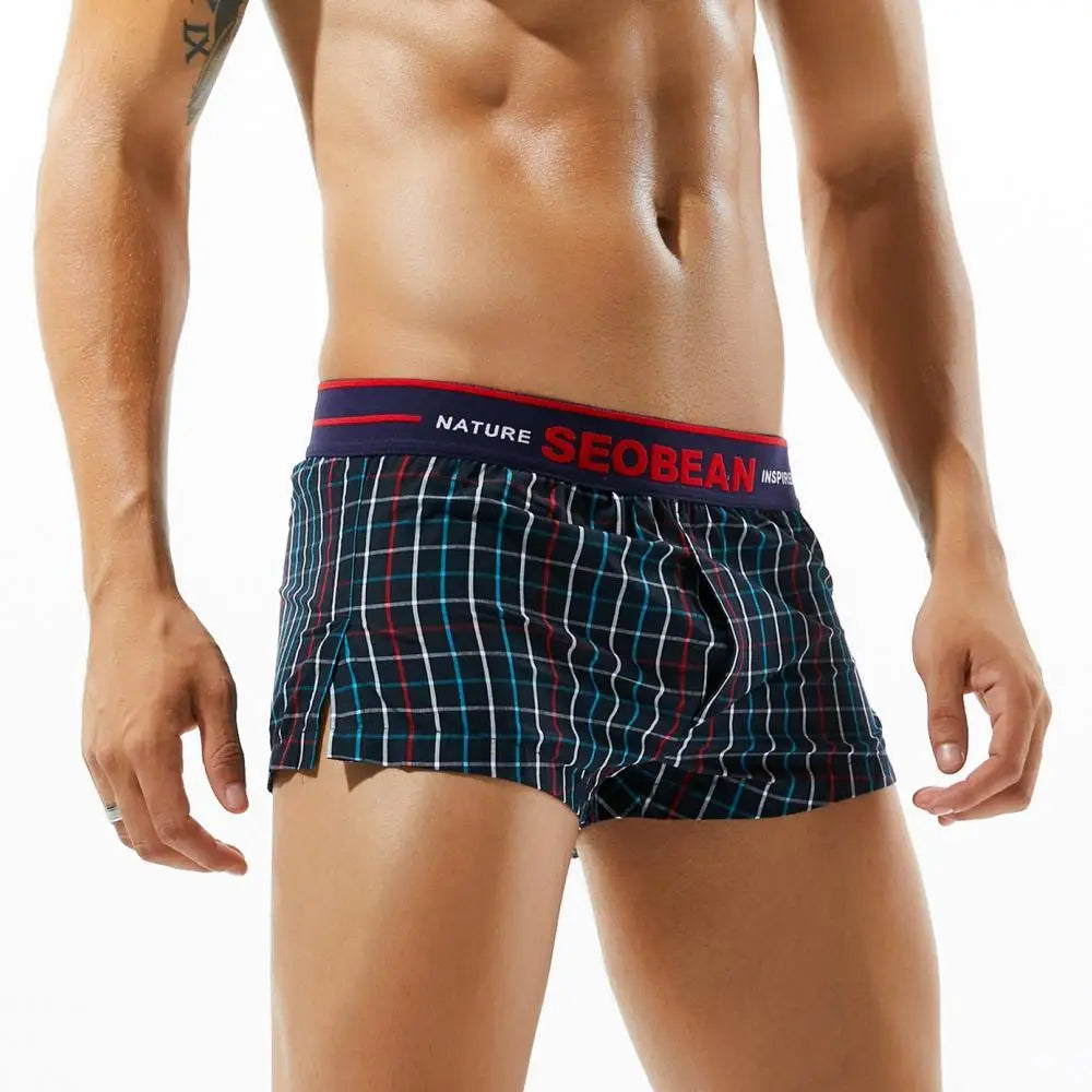 Classic Plaid Cotton Boxers
