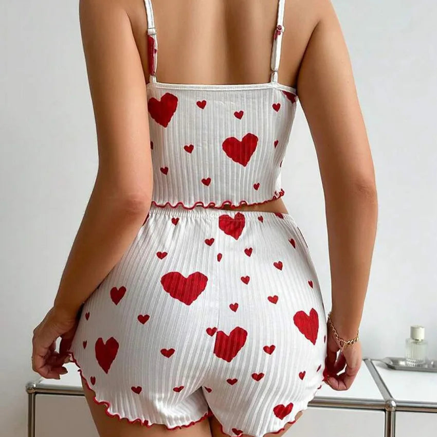 Printed Cami Shorts Set